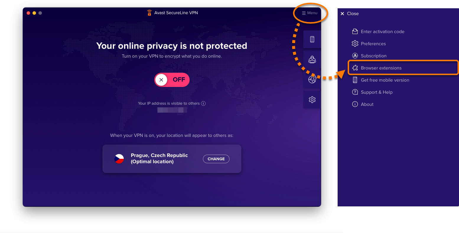 avast secure line for mac